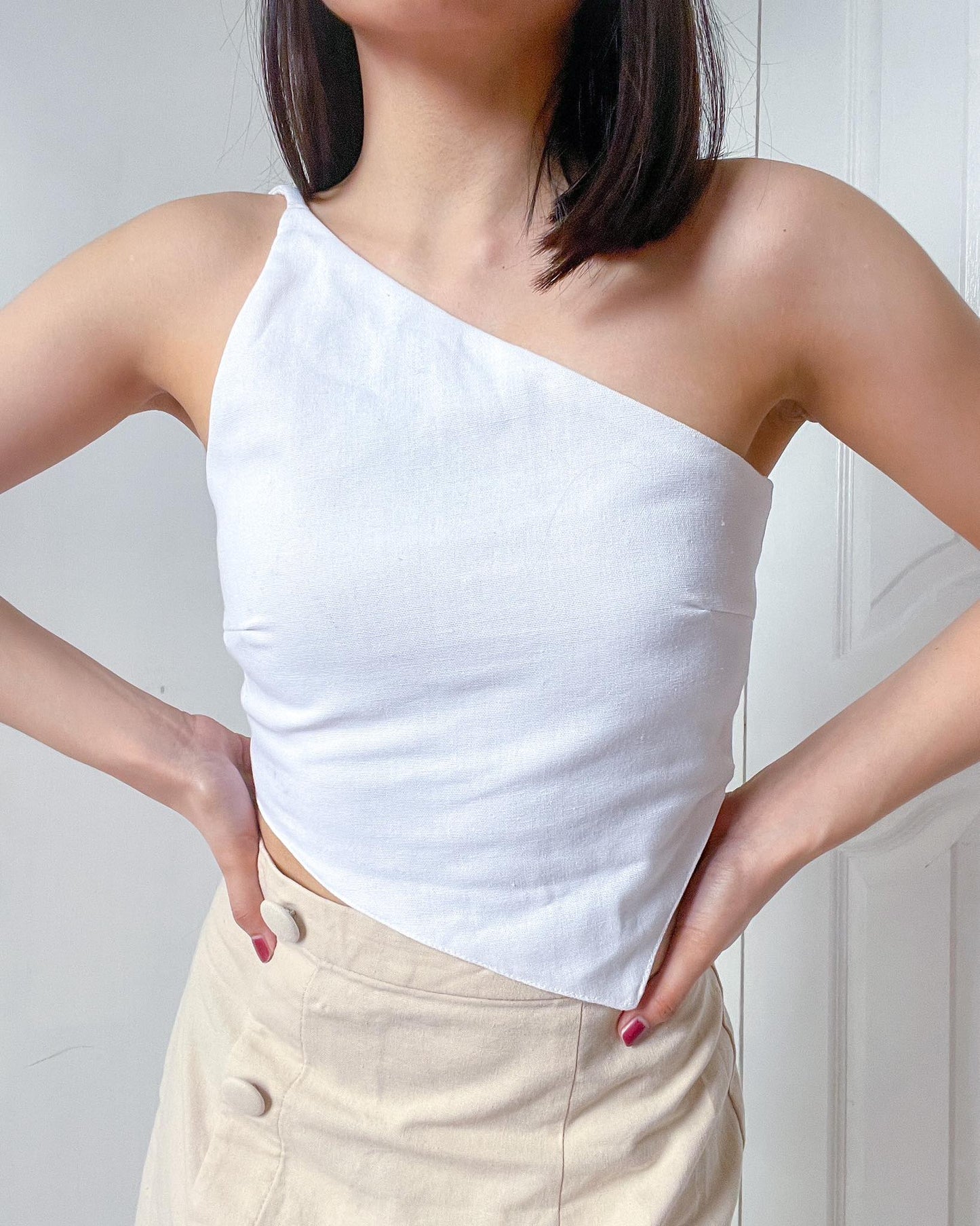 HEIDI Asymmetrical Top - Clothes and Crafts