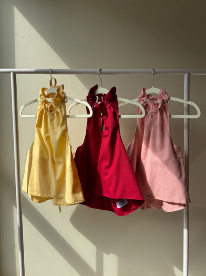 [ORIGINAL/OFFLINE RELEASE] CORA Ruffled Halter Top