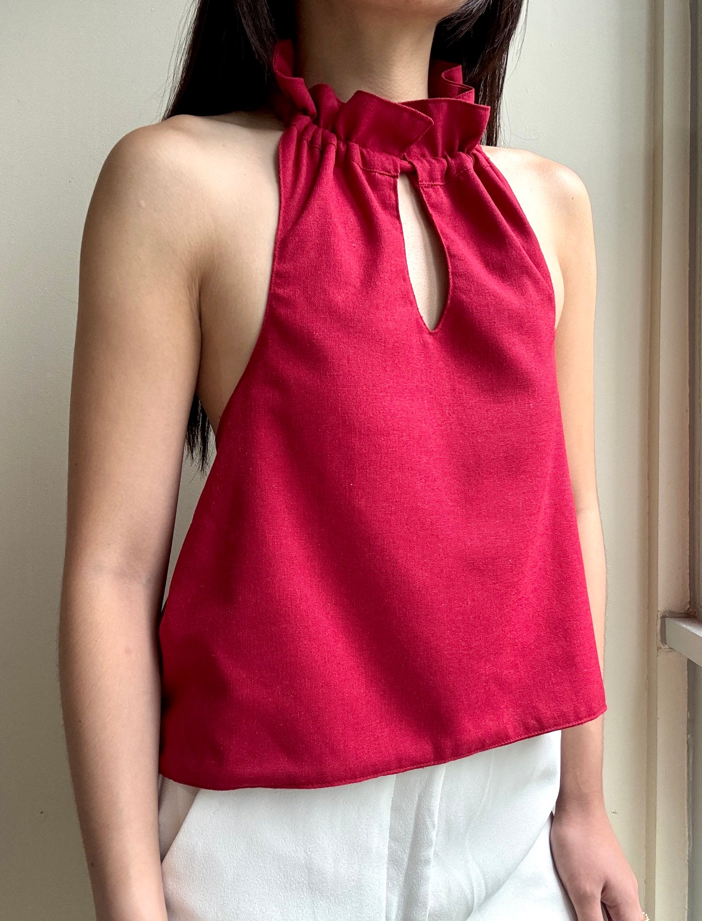[ORIGINAL/OFFLINE RELEASE] CORA Ruffled Halter Top